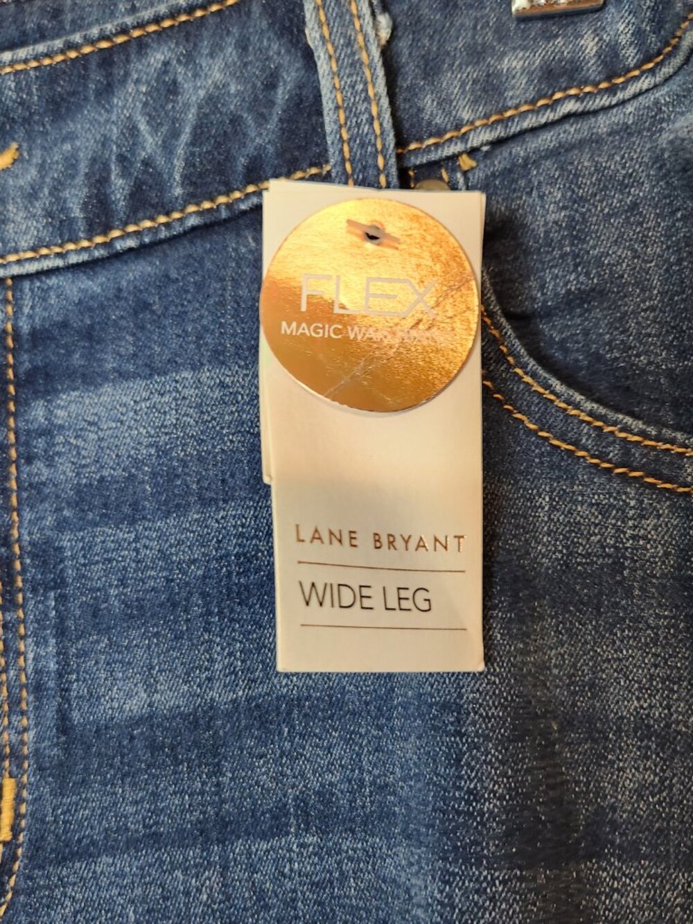 Lane Bryant Jeans Flex Magic Waistband Mid Rise Wide Leg Women's Size 14 New - Picture 5 of 15